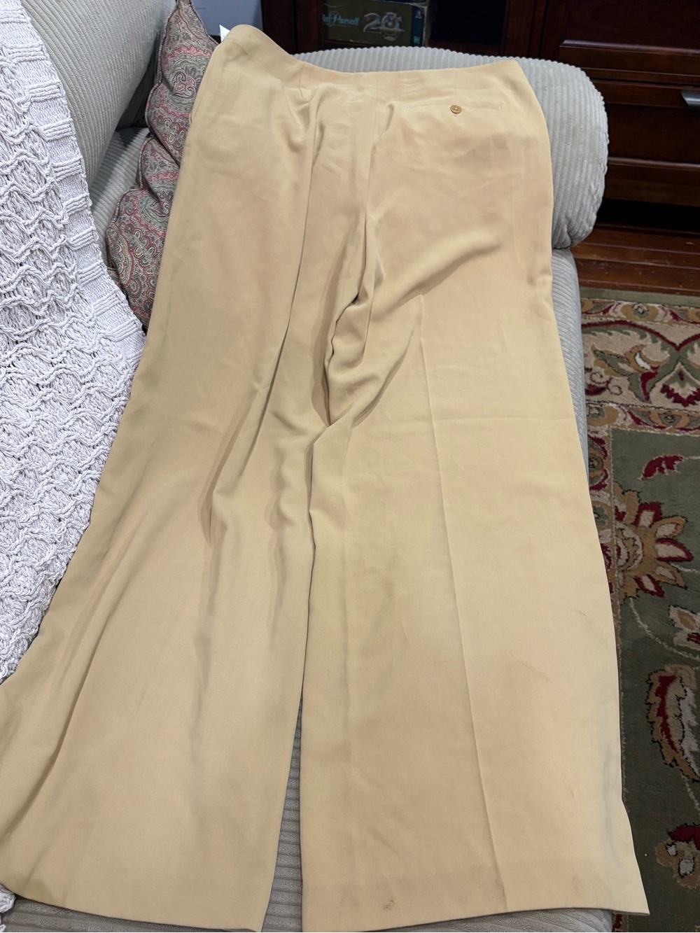NWT LAUREN RALPH LAUREN Ladies Wide Leg Khaki Dress Pants 12 - Picture 2 of 6